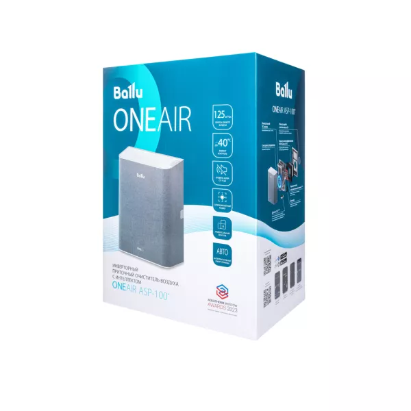 Ballu ONEAIR ASP-100W белый приточный очиститель, фото 7
