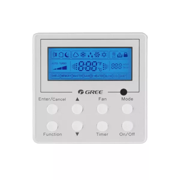 Gree GUD50T1/B-S пульт управления кассетной сплит системой, фото 1