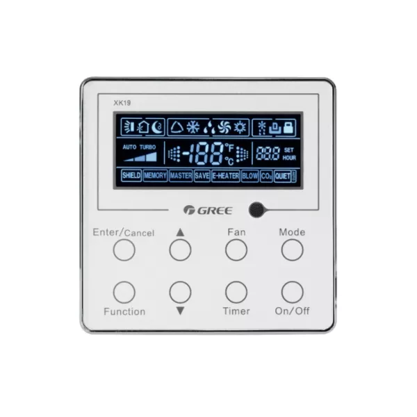 Gree GUD71PS/A1-S пульт управления канальной сплит системой