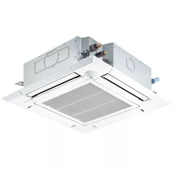 Дизайн декоративной панели подходит для офисных и торговых помещений.  Горизонтальное раcпределение воздушного потока удобно для помещений с невысокими потолками, так как исключает прямое попадание охлажденного воздуха в рабочую зону.