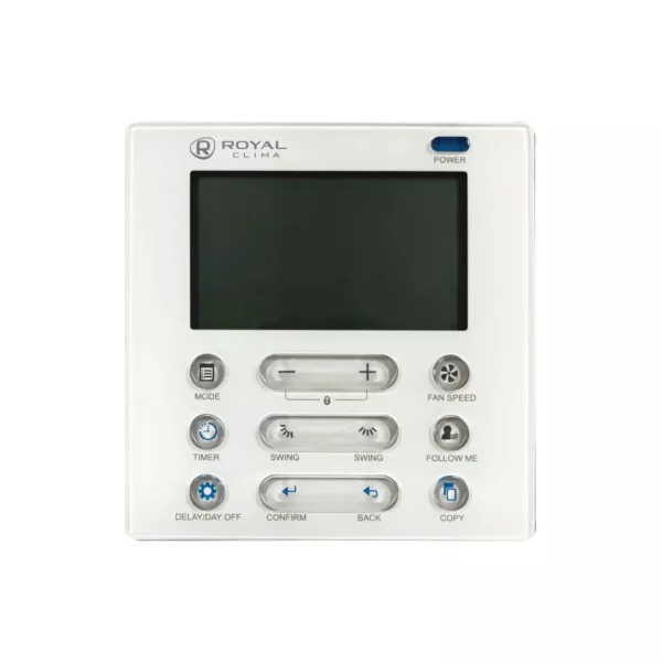 ROYAL Clima ES-D 60HWX/ES-E 60HX пульт управления канальной сплит системой