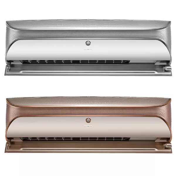 Внутренние блоки в золотистом и серебристом цвете