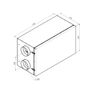 Alasca ECO H700 EC W приточно-вытяжная вентиляционная установка, фото 3