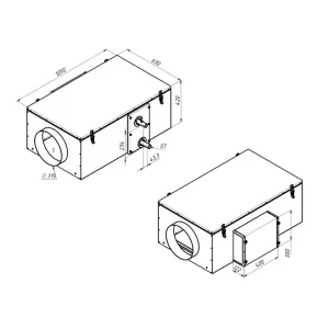 Alasca P1500EC E приточная вентиляционная установка, фото 7