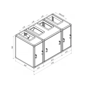 Alasca R2000V EC W приточно-вытяжная вентиляционная установка, фото 2