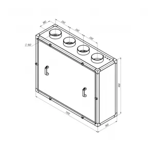 Alasca R500V EC W приточно-вытяжная вентиляционная установка, фото 3