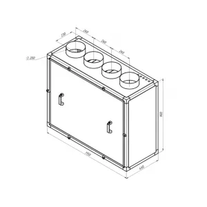 Alasca R700V EC E приточно-вытяжная вентиляционная установка, фото 3