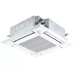 Дизайн декоративной панели подходит для офисных и торговых помещений.  Горизонтальное раcпределение воздушного потока удобно для помещений с невысокими потолками, так как исключает прямое попадание охлажденного воздуха в рабочую зону.