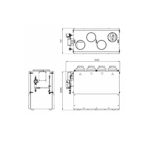 Turkov Zenit HECO V 900 W2R - габариты